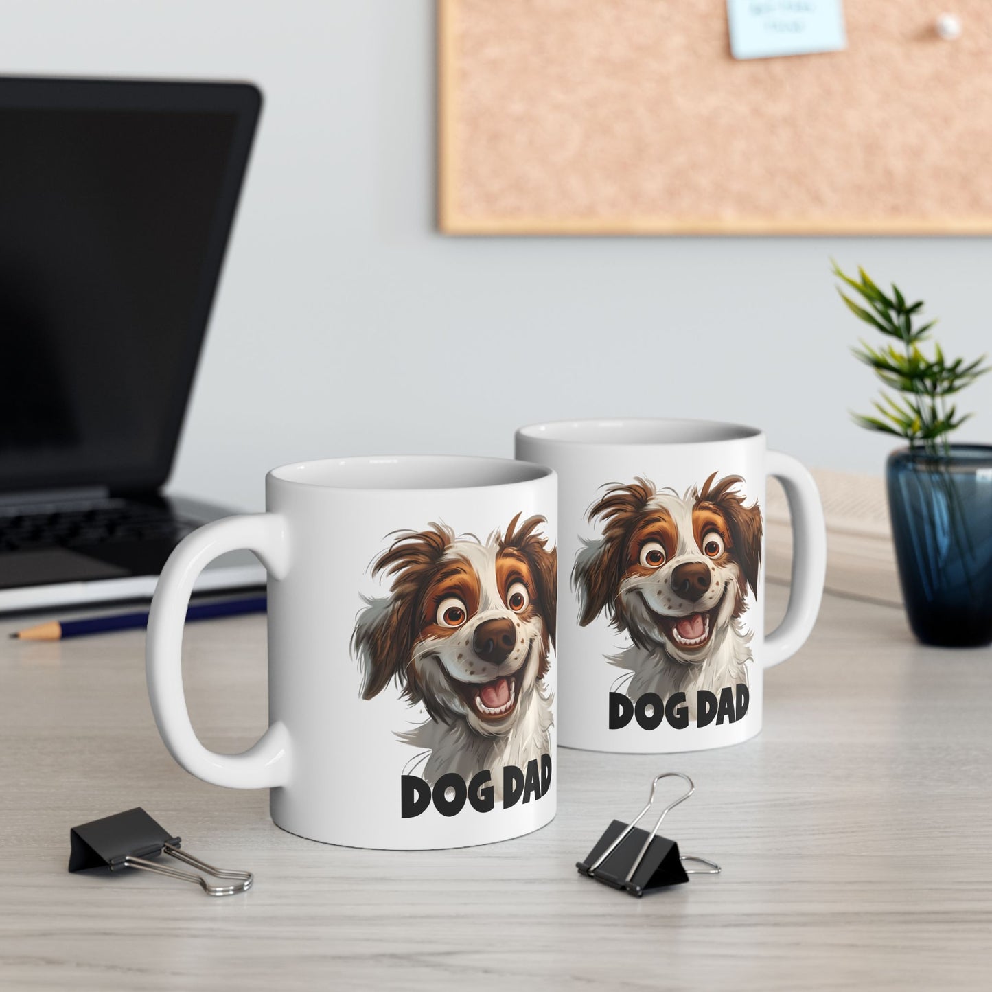 Ceramic Mug, (11oz, 15oz) Dog Dad