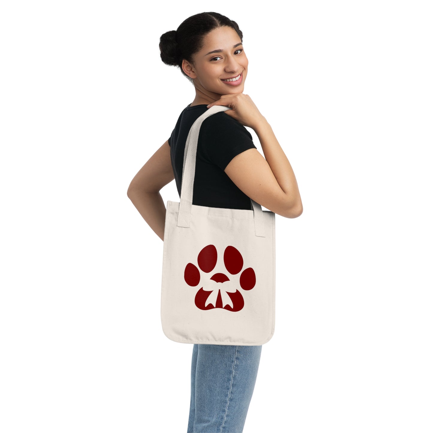 Organic Canvas Tote Bag Dog