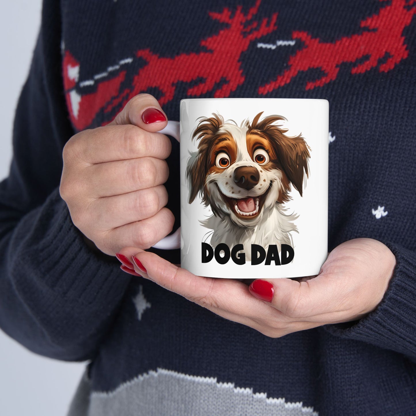 Ceramic Mug, (11oz, 15oz) Dog Dad