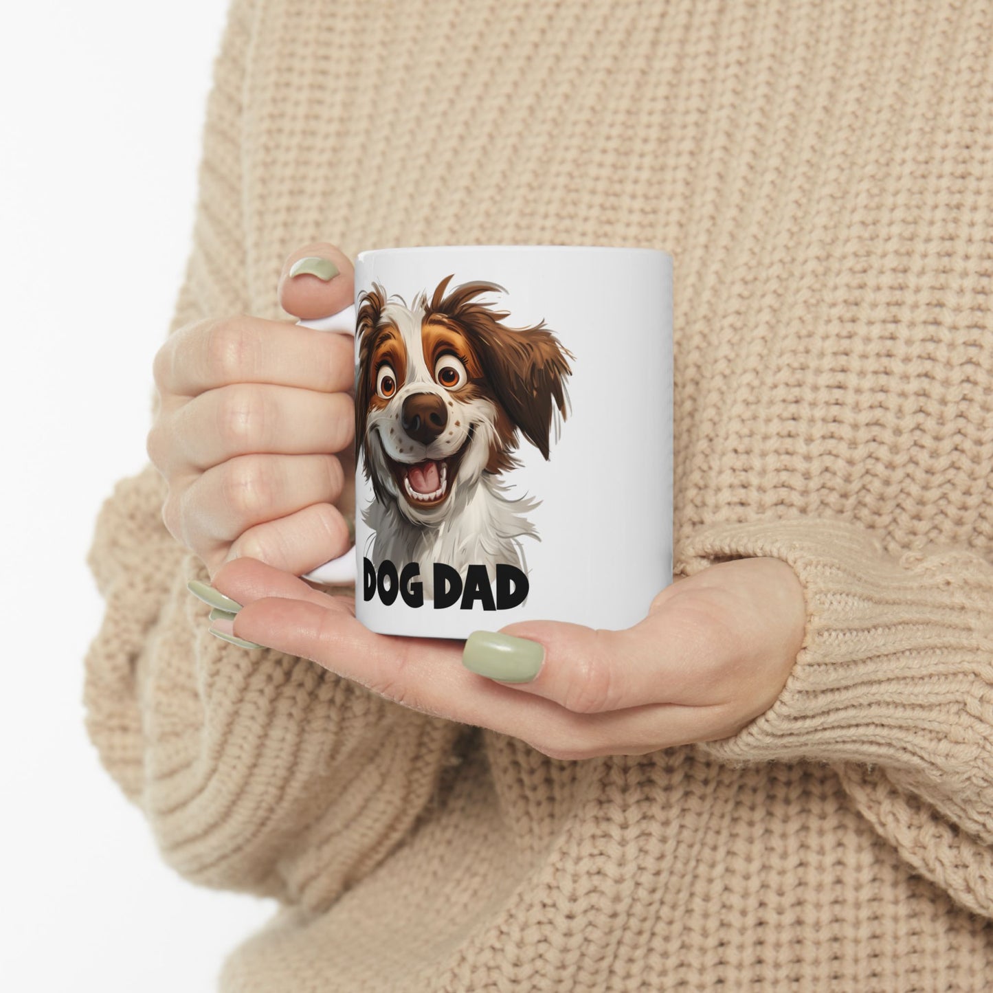 Ceramic Mug, (11oz, 15oz) Dog Dad