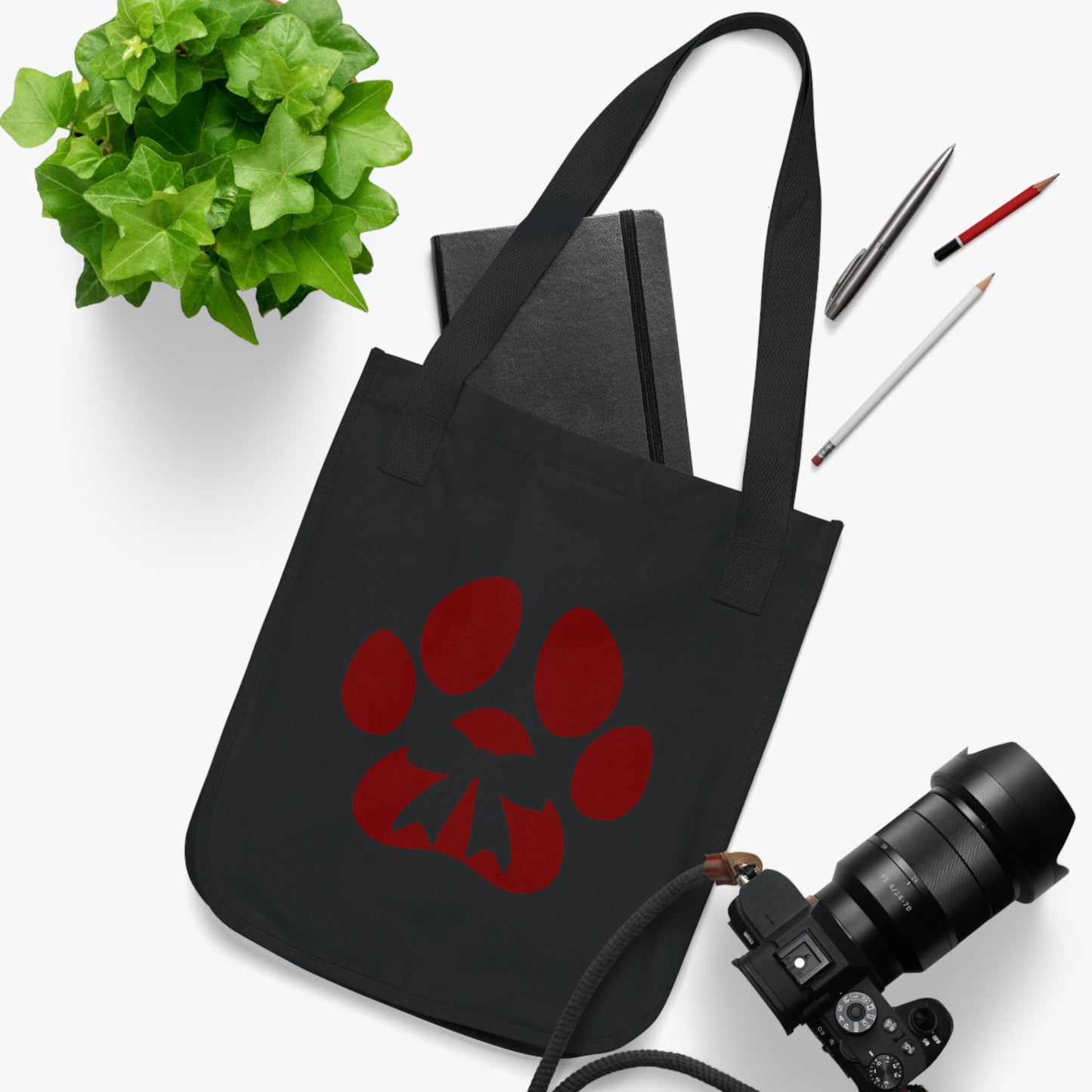 Organic Canvas Tote Bag Dog