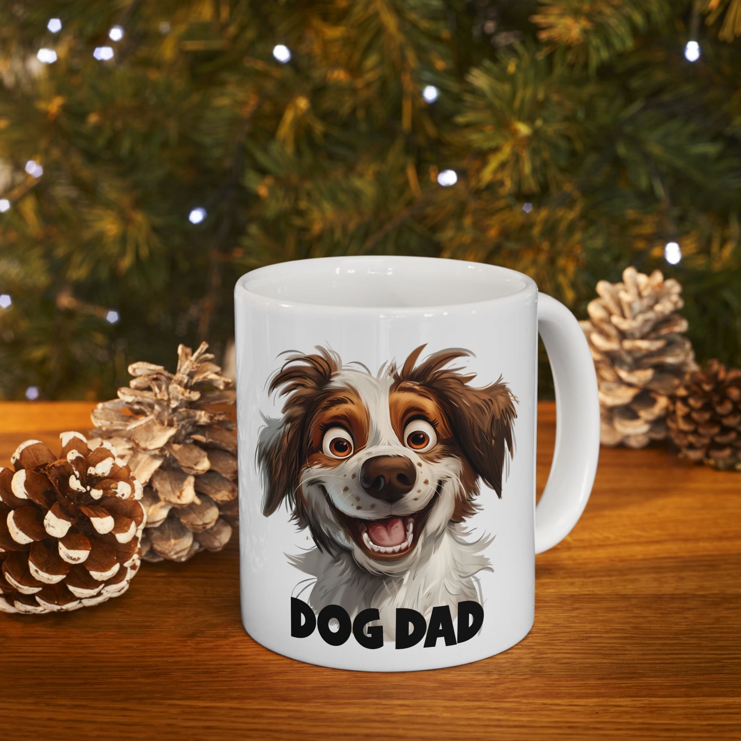 Ceramic Mug, (11oz, 15oz) Dog Dad