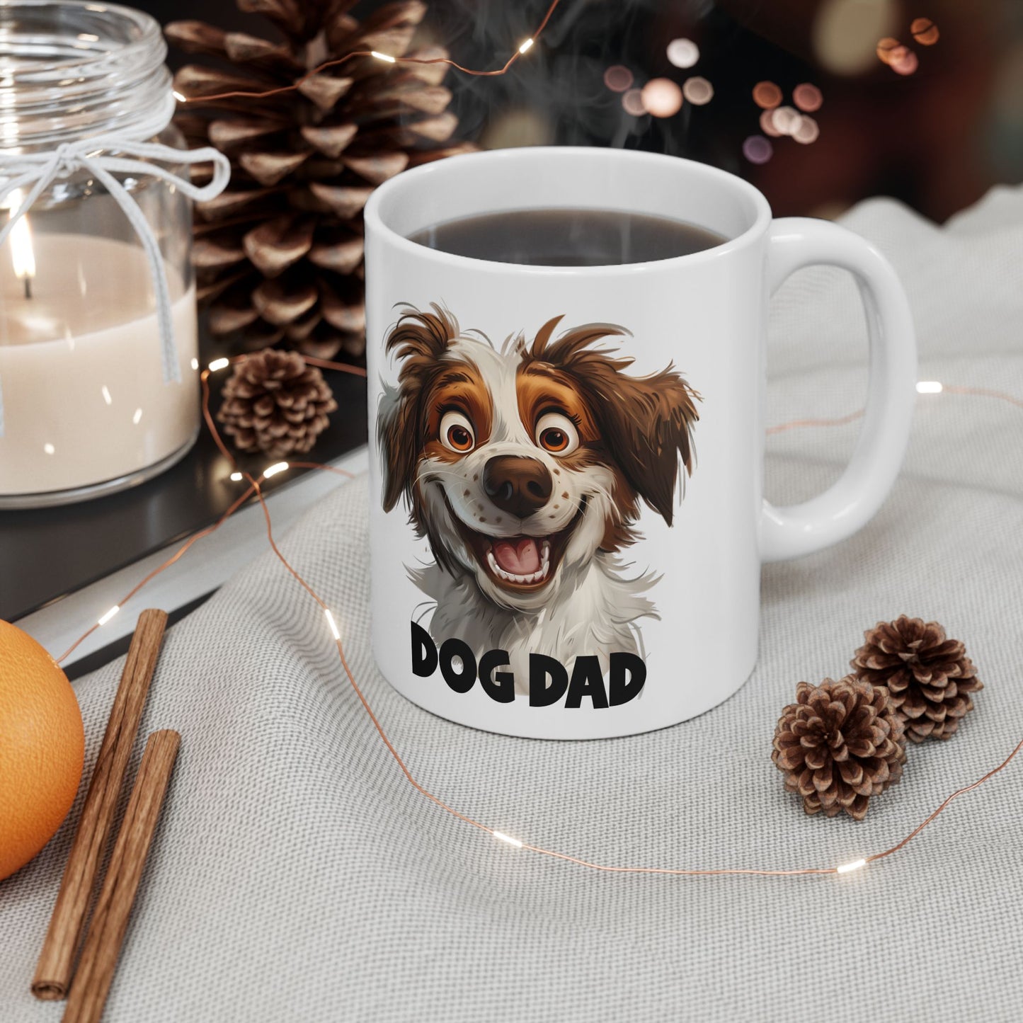 Ceramic Mug, (11oz, 15oz) Dog Dad